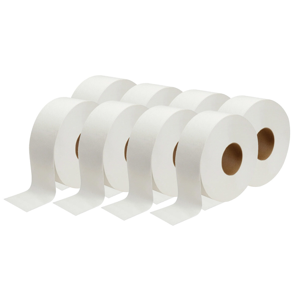 Pack 8 rollos papel higiénico 450 m - BLANCO 