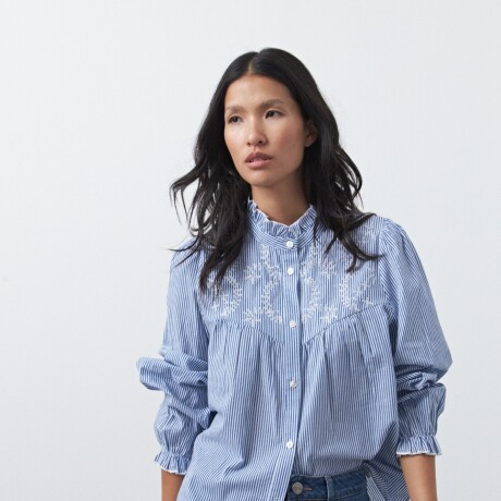 CAMISA FIRA Blanco/Azul