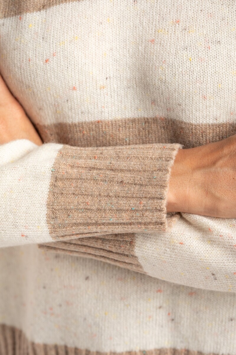 Sweater Lana Rayado Chocolate