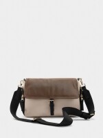 Bolso Bandolera De Nylon Con Solapa multicolor