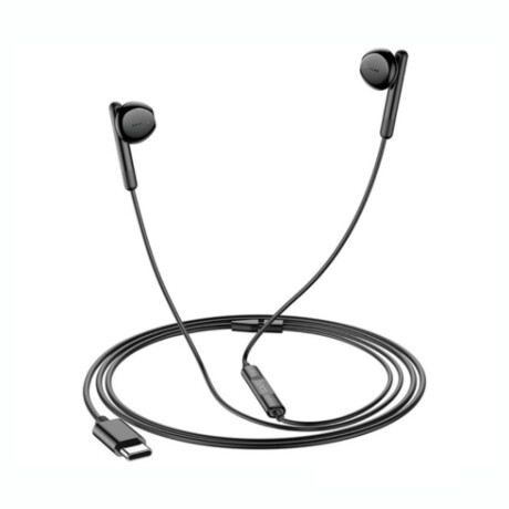 Auriculares Cableados USB-C HOCO M93 Con Micrófono - Black Auriculares Cableados USB-C HOCO M93 Con Micrófono - Black