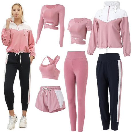 Conjunto Deportivo Dama X7 Calza Top Short Legging Vst006015-xxs