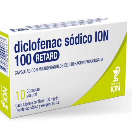 Diclofenac Retard ION 100mg 10 Comprimidos Diclofenac Retard ION 100mg 10 Comprimidos