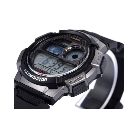 Reloj Digital Multifunción Casio AE-1000W Resistente al Agua 100mts Negro,Gris,Negro