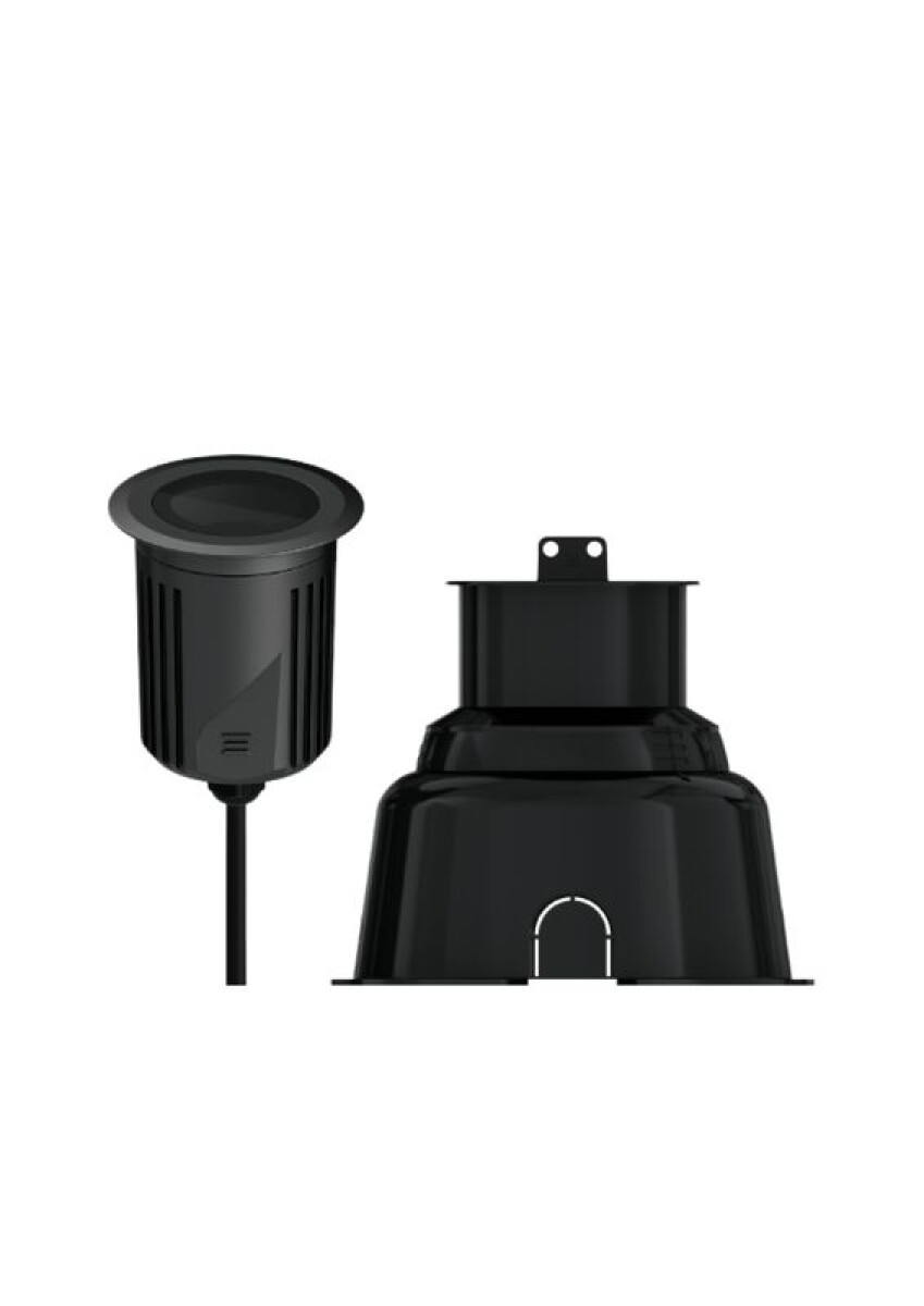 SPOT DE EMBUTIR DE PISO NEGRO ANTIDESLUMBRANTE S. GROUND 11,5W 3000K IP67 