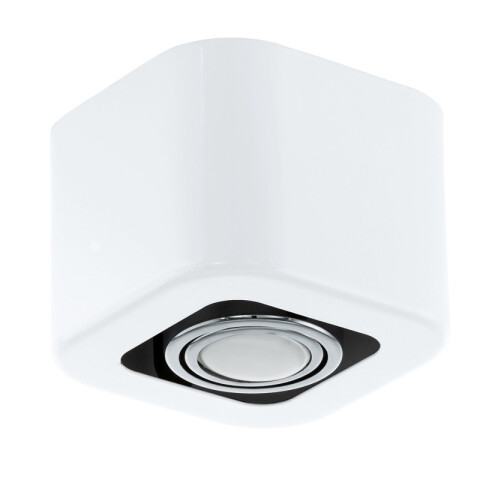 Aplique techo cuadrado blanco 1XGU10 5W Inc TORENO EG0350