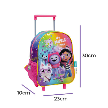 Mochila Escolar Gabby Dollhouse Infantil Con Carro 2