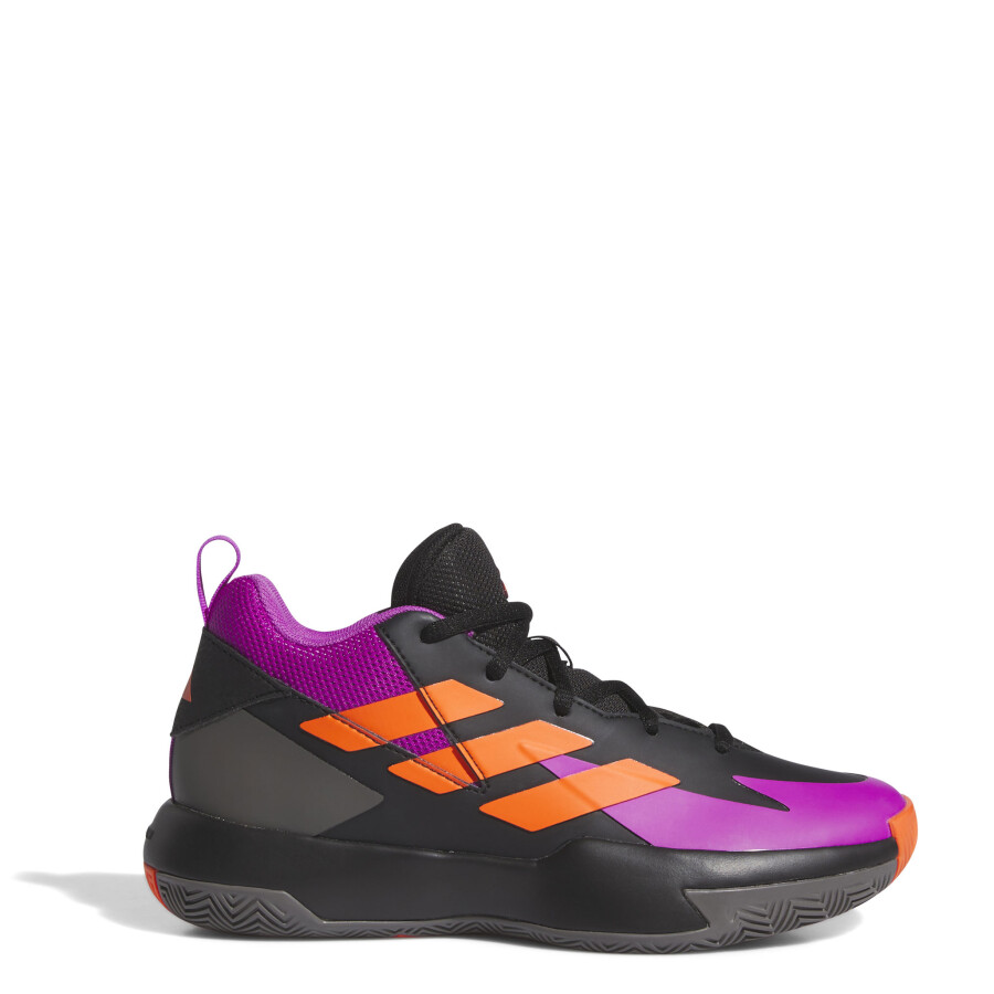 Championes Infantiles Adidas Cross &apos;Em Up Select Mid Negro - Púrpura - Anaranjado