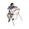 PACKBRN Set Baño Stokke Flexibath Plegable Con Reposera Blanco Y Gris
