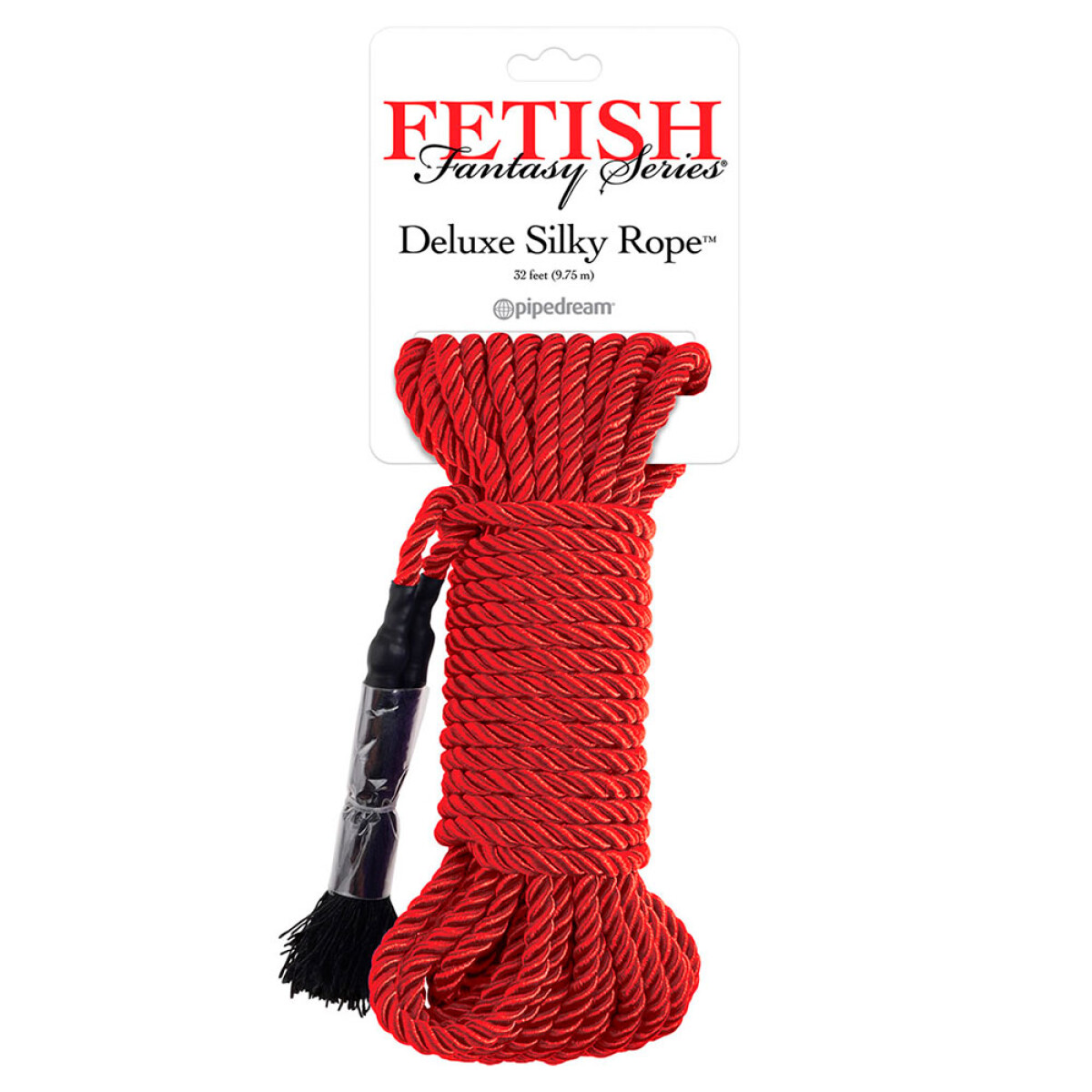 Cuerda BDSM Deluxe Silk Rope Fetish Fantasy Roja 