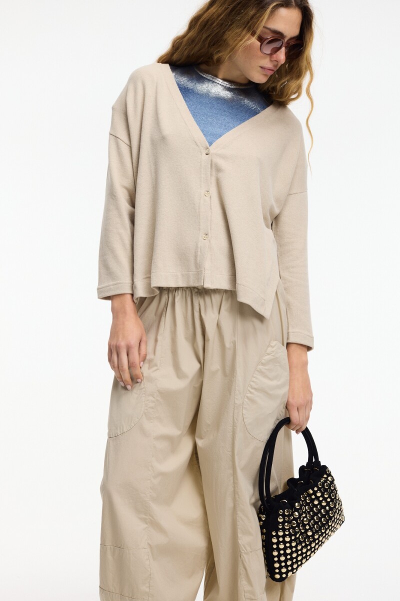Cardigan Cosmico Natural