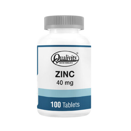ZINC QUALIVITS 40 mg x 100 Tabletas ZINC QUALIVITS 40 mg x 100 Tabletas
