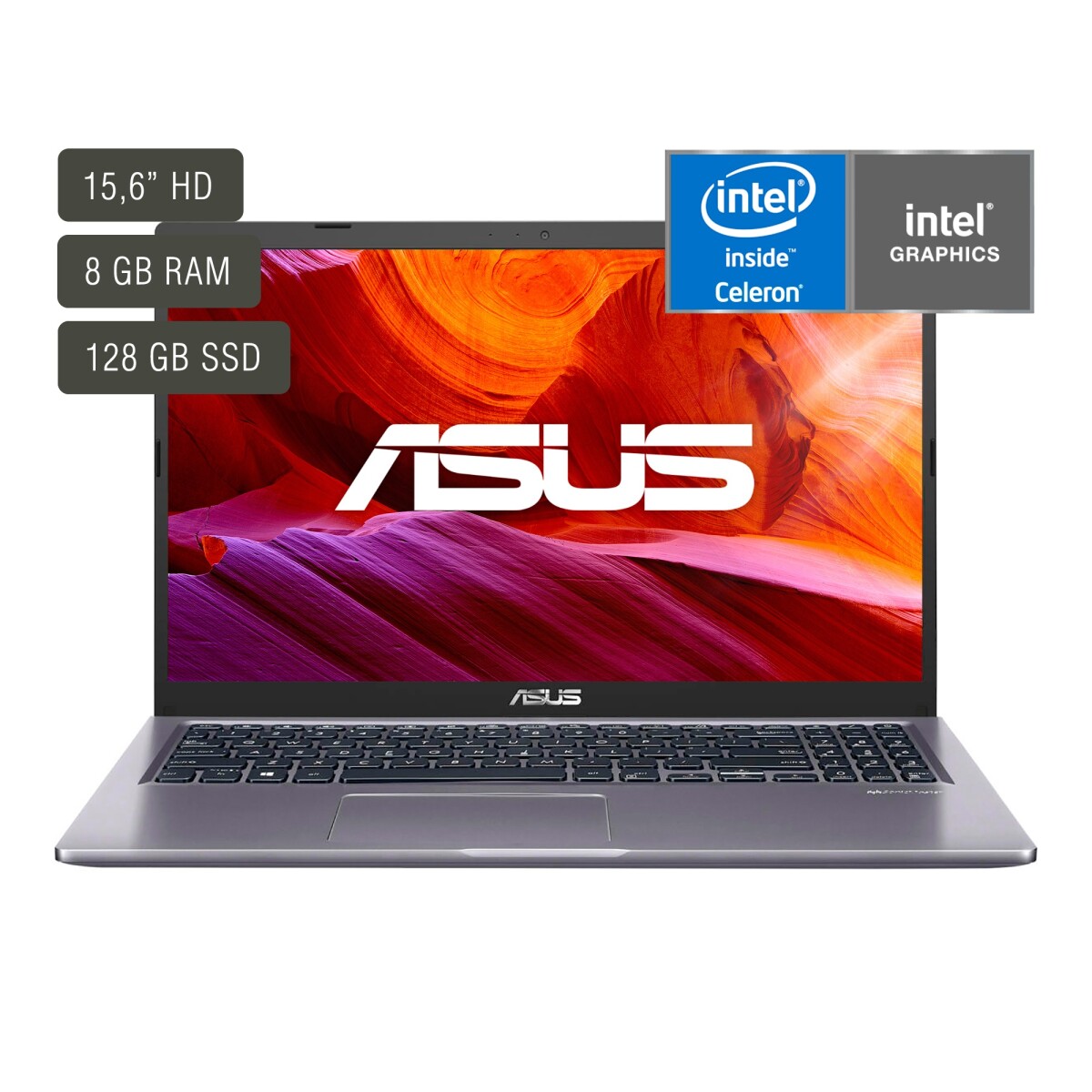 Notebook Asus 15,6'' N4020 8GB 128GB Win11 SP - Unica 