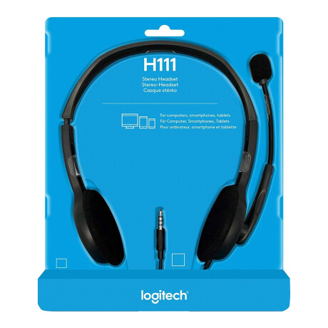 Auriculares Logitech Headset H111 3.5mm Black