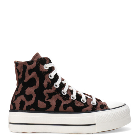 Championes Unisex Converse Chuck Taylor All Star Lift Marrón - Negro - Blanco