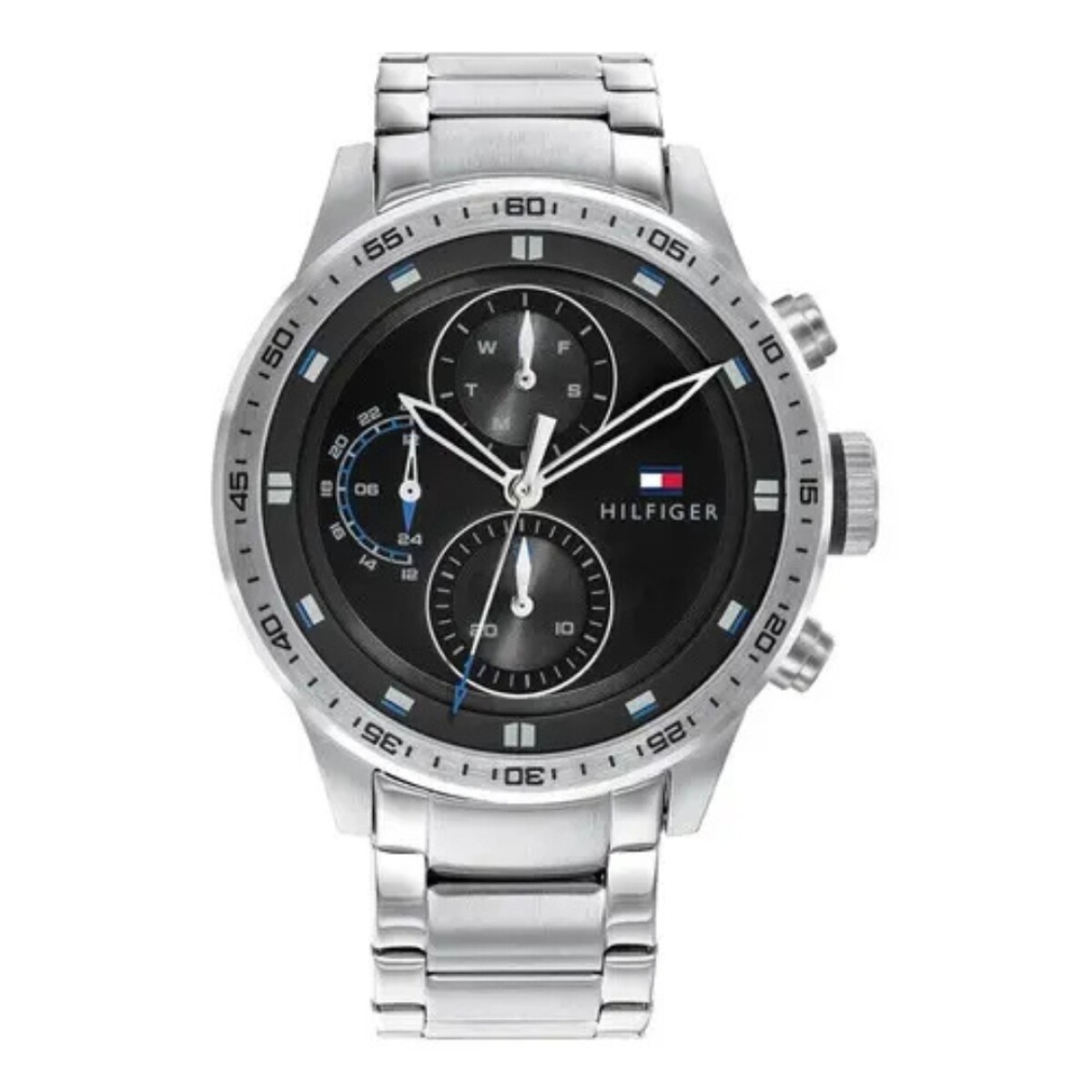 Reloj Tommy Hilfiger 1791805 para hombre con correa de acero - Negro 