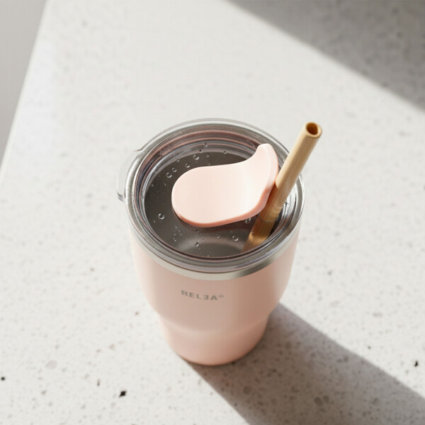 Vaso Termico Acero Inoxidable Aislante C/ Pajita 360ml Color Rosa