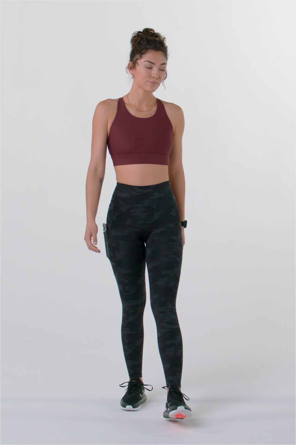 Bra No-Bounce High Impact Sports Mujer Classic White/Black