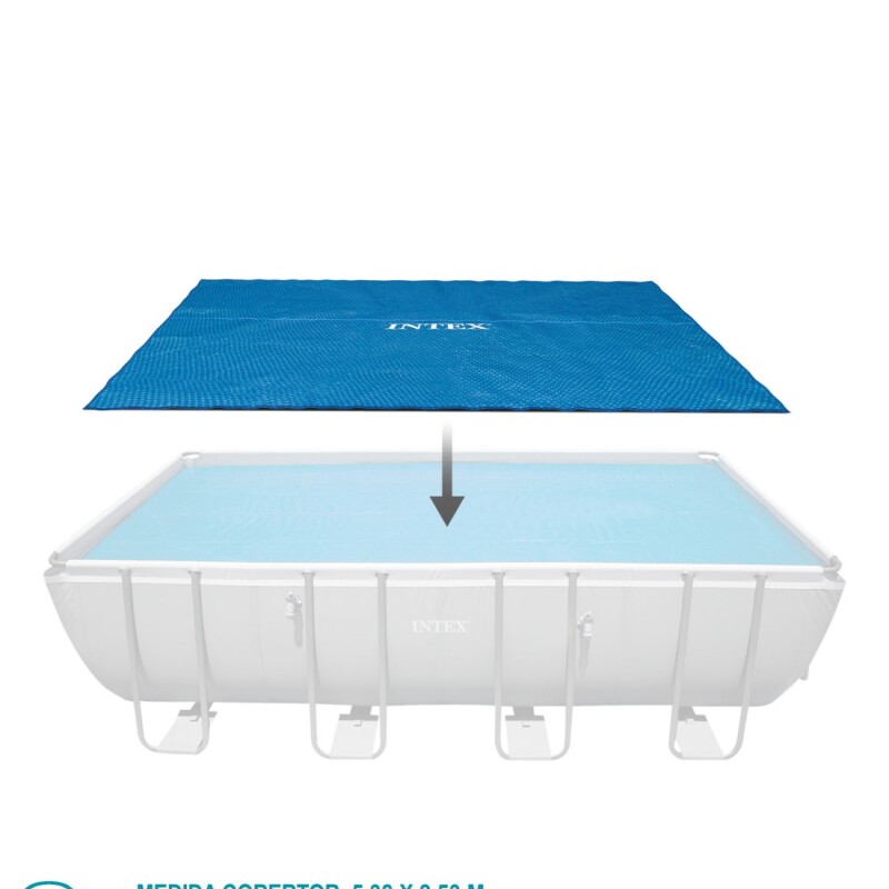 INTEX COBERTOR LONA SOLAR PARA PISCINA RECTANGULAR 5.49 X 2.74 M Intex Cobertor Lona Solar Para Piscina Rectangular 5.49 X 2.74 M
