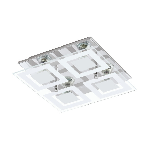 Lámpara de techo vidrio 4XGU10 incluidas ALMANA EG0328