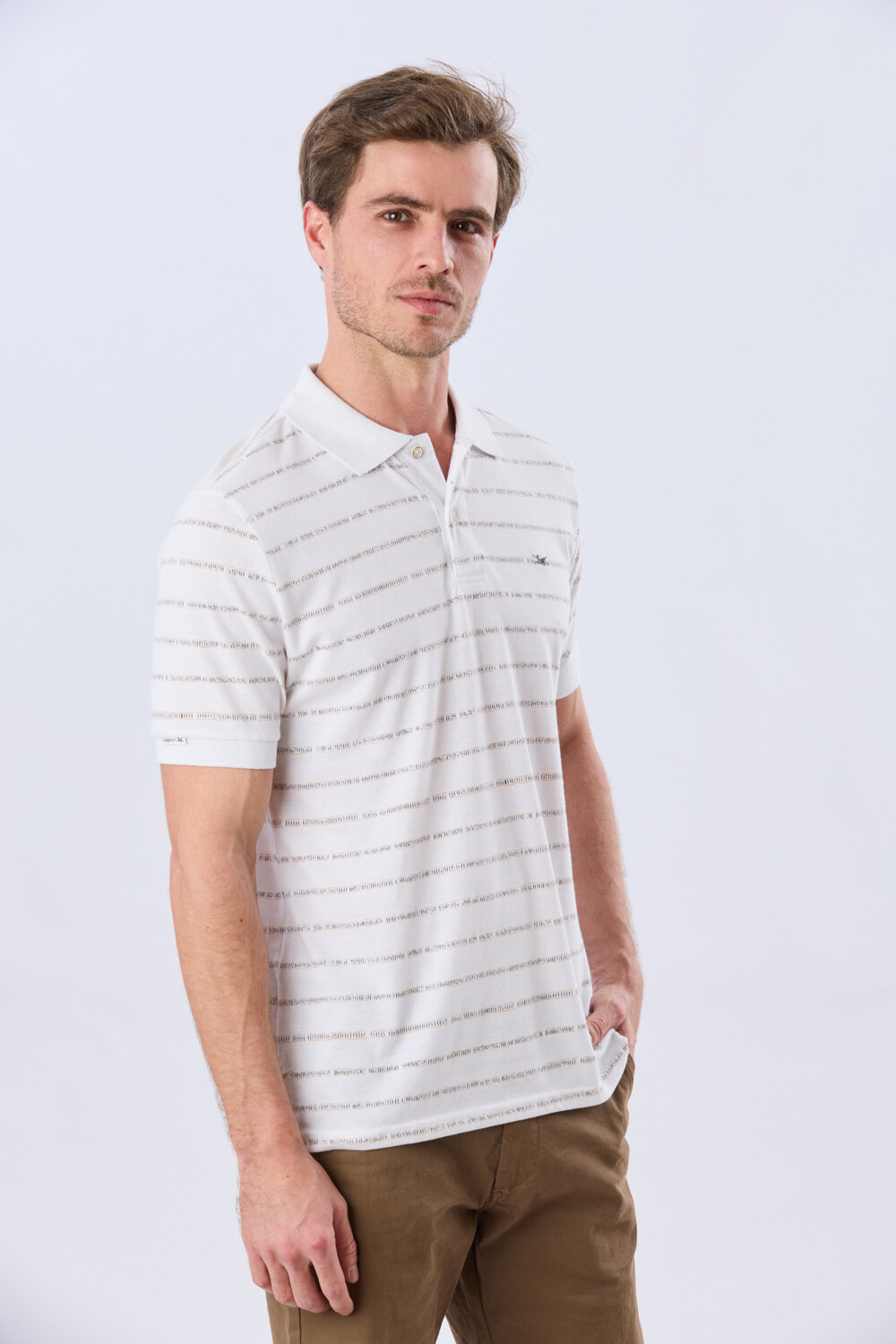 REMERA POLO ESTAMPADA Blanco