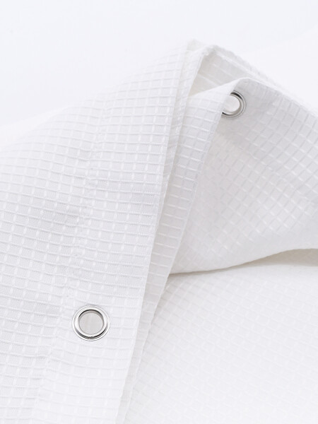 CORTINA BAÑO POLIESTER GRIS