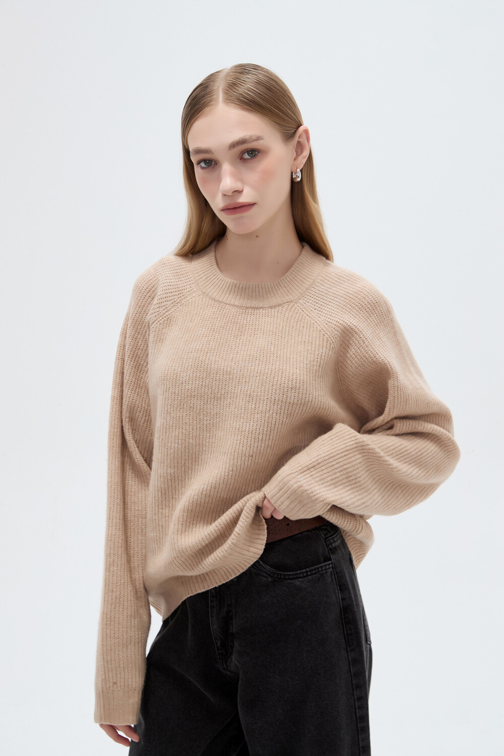 Sweater Chulia Beige Melange
