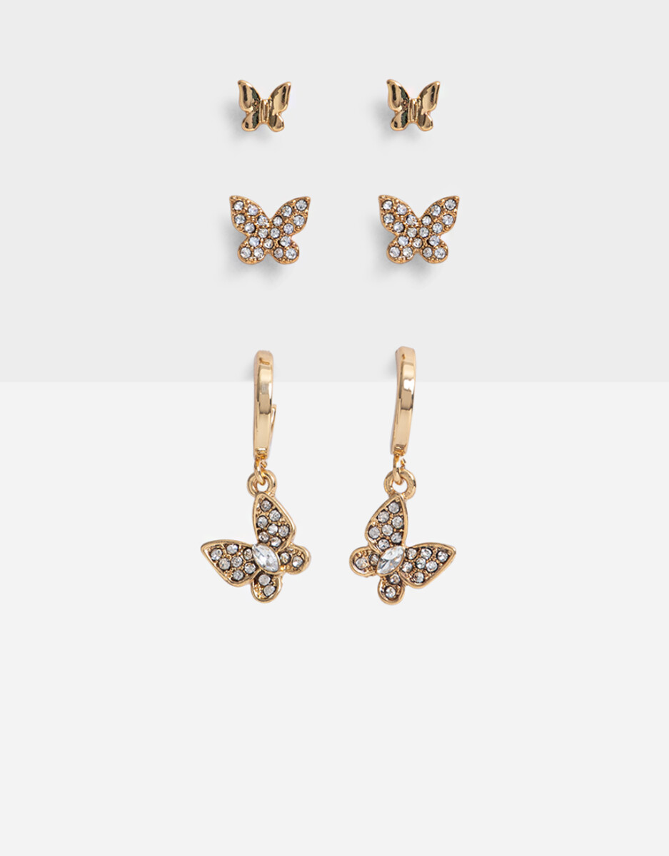 Aro Set Bañado En Oro 