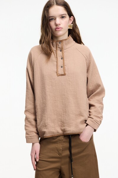 BLUSA STITCH Beige