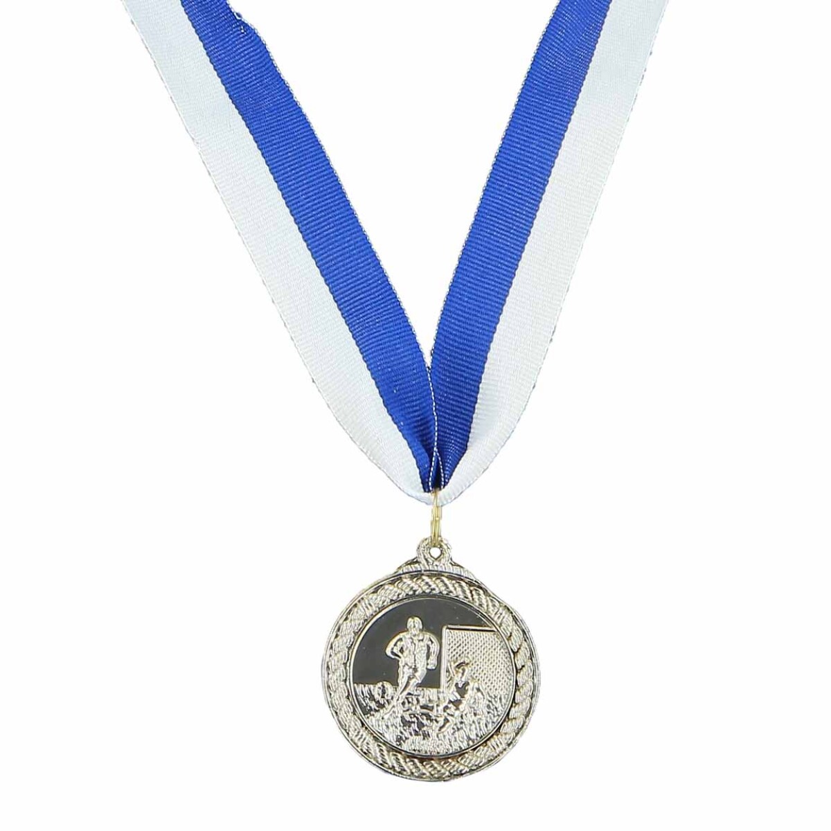 Medalla 4.8 Dos Jugadores Y Arco - Plata 