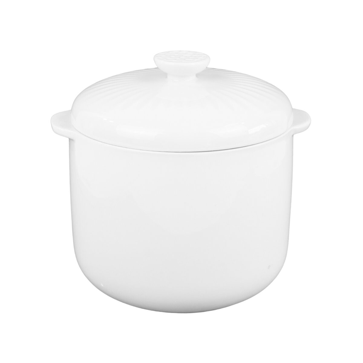 Azucarero de ceramica con tapa y asas 