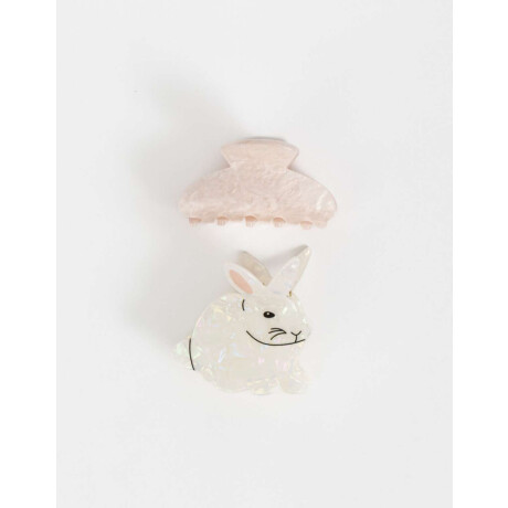 Set De Broches Combinacion Bicolor