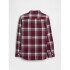 V-LS FLANNEL TUSCAN RED