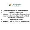 SOFA 3.5 CUERPOS - TELA EASY CLEAN TOSTADO SOFA 3.5 CUERPOS - TELA EASY CLEAN TOSTADO