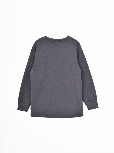 BUZO SPIDER GRIS OSCURO