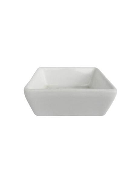 RAMEQUIN CUADRADO PORCELANA 9x9x2.5CM BLANCO RAMEQUIN CUADRADO PORCELANA 9x9x2.5CM BLANCO