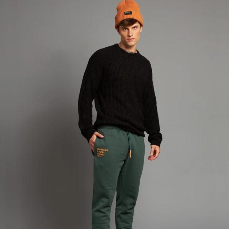 Babucha Hombre Alg.C/Felpa Rusty Verde Oscuro