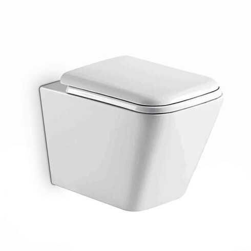 INODORO PARA COLGAR CUADRADO SERIE KENAI BLANCO MATE 000
