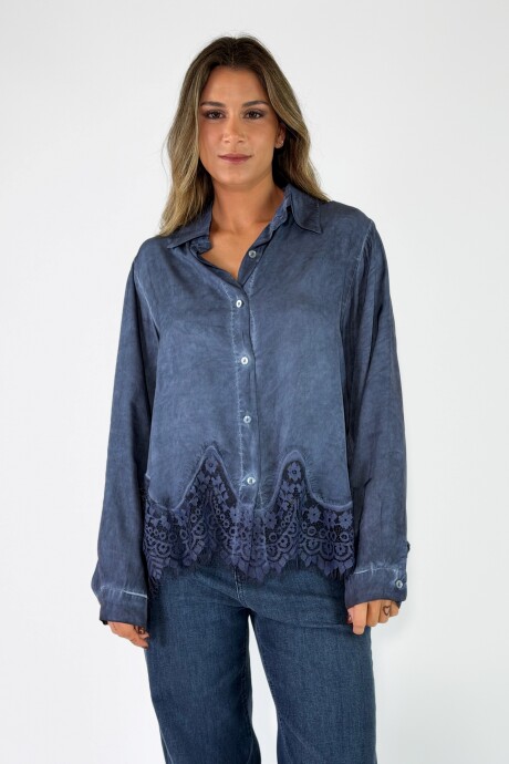 CAMISA MARIOLU Azul