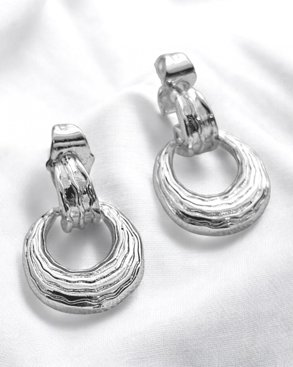 Caravanas Lean Plateado