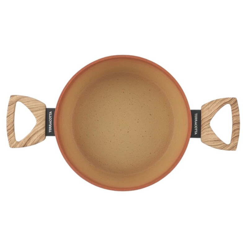 CACEROLA TERRACOTA ANTIADHERENTE AMERCOOK • 24cm CACEROLA TERRACOTA ANTIADHERENTE AMERCOOK • 24cm