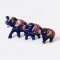 Familia De Elefante x3 Azul