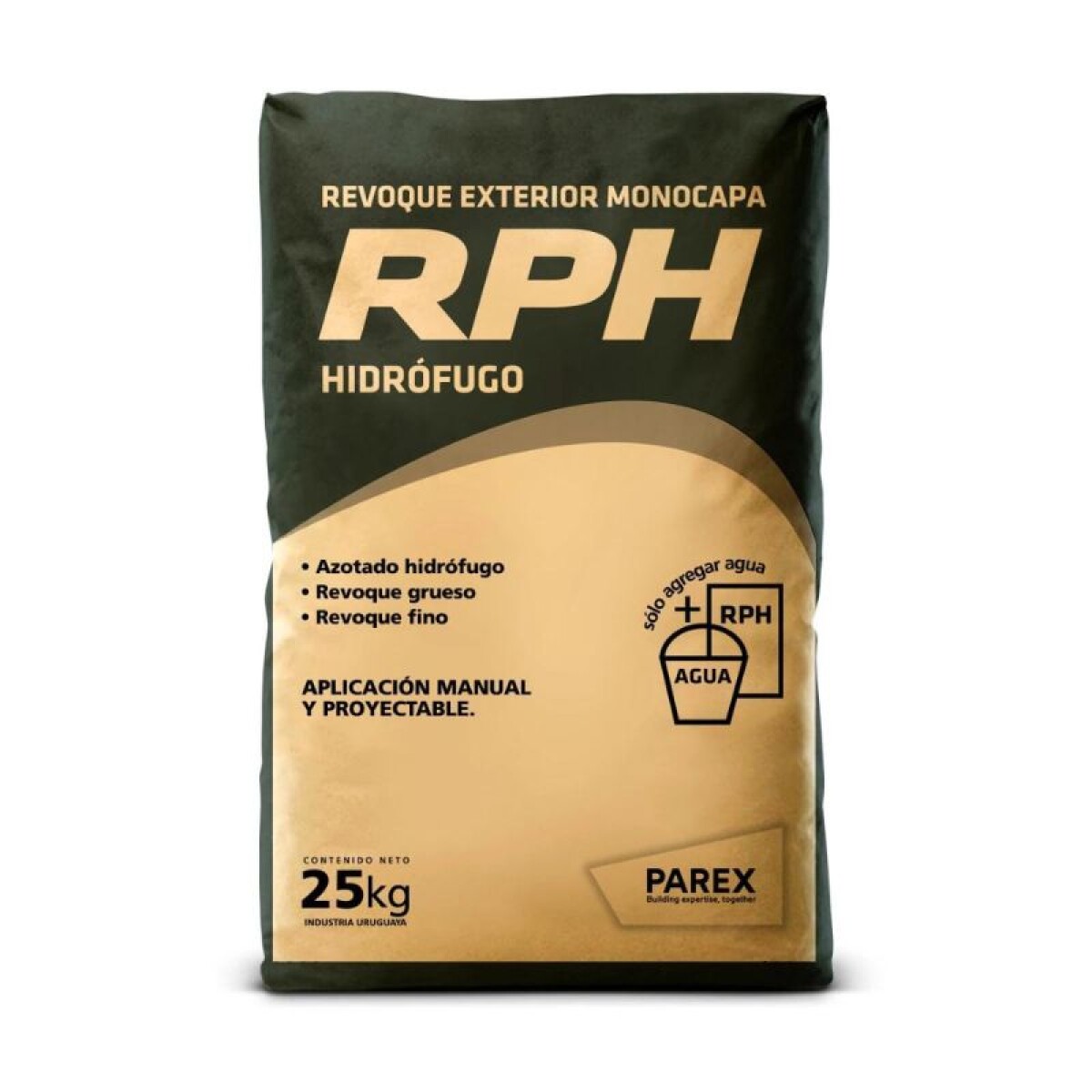 REVOQUE EXTERIOR RPH 3 EN 1 25 KG 