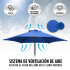 Combo Sombrilla Reforzada Azul + Base Rellenable Imback Combo Sombrilla Reforzada Azul + Base Rellenable Imback