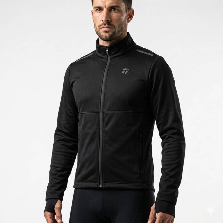 Campera Running Topper Rompevientos C/Bolsillos Negro