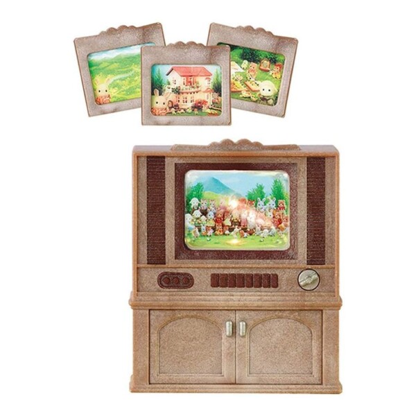 Sylvanian Families Deluxe Tv Set Televisión Sala Juguete Sylvanian Families Deluxe Tv Set Televisión Sala Juguete