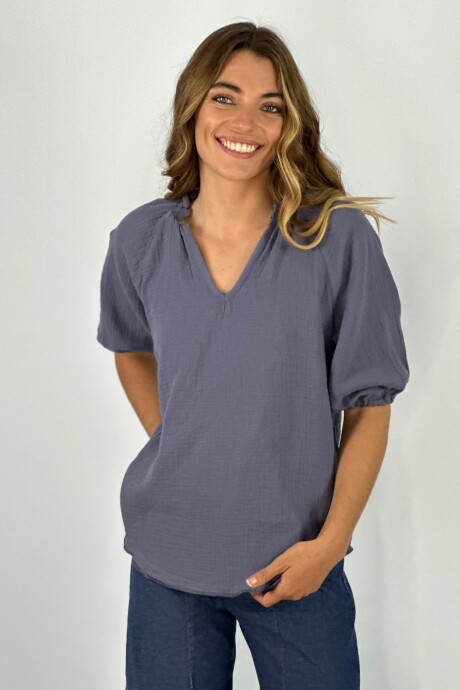 BLUSA GUADIANA AZUL GRISACEO