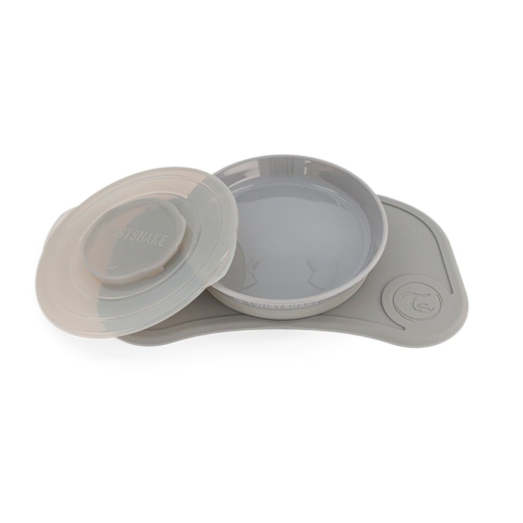 Twistshake Individual Click-mat+plat Gri