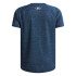 UA Tech Textured SS-ORG BLU-498
