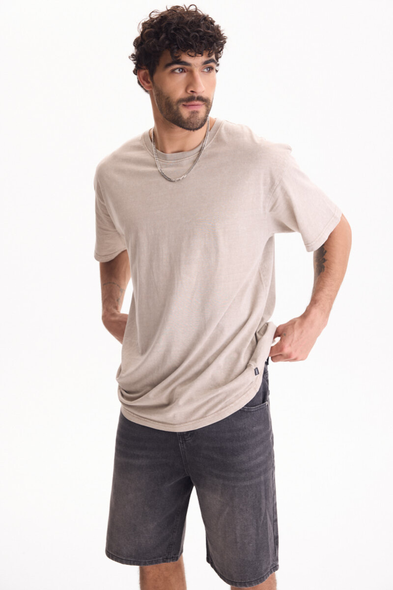 Remera Downtown Beige